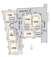 全体区画図 ご覧の物件は2号棟です。