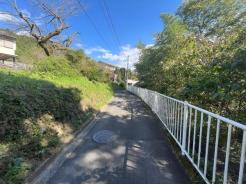 前面道路含む現地写真　南向き道路に接している為、日当たり良好です！