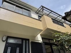 外観　シンプルで周囲になじむ外観。