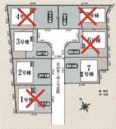 全体区画図　ご覧の物件は3号棟です。