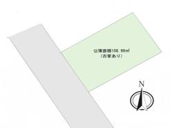 間取り　6ｍ道路で車の出し入れがしやすいです