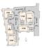 全体区画図　ご覧の物件は5号棟です。