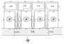 全体区画図　ご覧の物件は7号棟です。