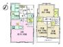 間取り　全居室フローリングのためお掃除楽々な3LDK