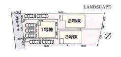 全体区画図 ご覧の物件は3号棟です。