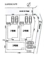 全体区画図 ご覧の物件は3号棟です。