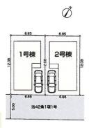 区画図 ご覧の物件は2号棟です