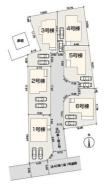 全体区画図 ご覧の物件は1号棟です。