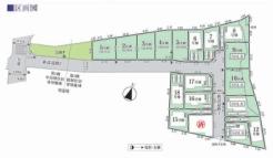 全体区画図 ご覧の物件は18号棟です。