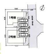 区画図 ご覧の物件は2号棟です
