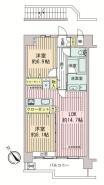 間取り 単身から小家族にお勧めの2LDKです。