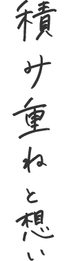 積み重ねと想い